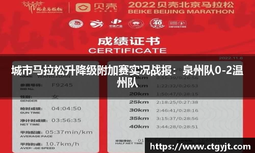 城市马拉松升降级附加赛实况战报：泉州队0-2温州队